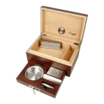 Set humidor trabucuri. Cutie trabucuri cu accesorii incluse