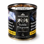 Tutun pentru pipă Senator Nigrum 50g, blend închis cu note fructate și accente afumate, ribbon cut