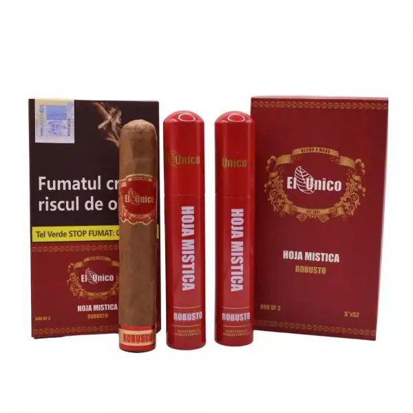 El Unico Hoja Mistica Robusto Tubos (3) - trabuc premium El Unico
