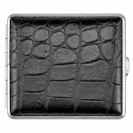 Tabacheră Țigări Von Hofe Black Leather 605618 - fotografie produs 1
