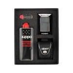 Zippo Chrome Brushed Set (black) HS251266 - imagine 1