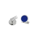 Butoni S.T. Dupont Round Blue & Palladium 005575