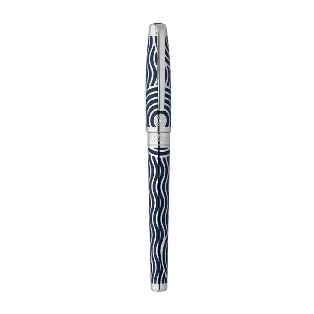 Roller Olympio Blue Neptune – Alamă Palladium, lac natural, Ediție Limitată S.T. Dupont