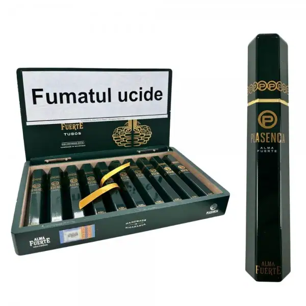 Plasencia Alma Fuerte Sixto I Hexagono Tubos (Colorado Claro) (10) - trabuc premium Alma Fuerte