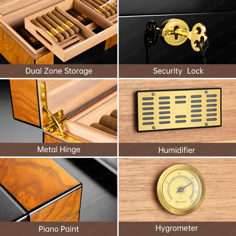 Humidor premium Cohiba din cedru spaniol