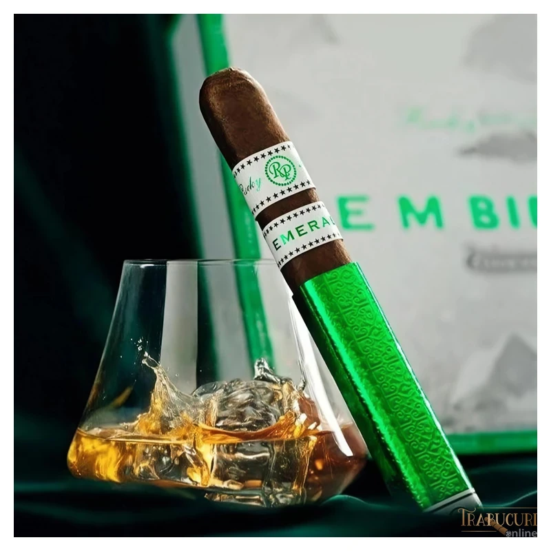Trabuc Rocky Patel Emerald Robusto la bucată - imagine 2 cu logo Trabucuri Online