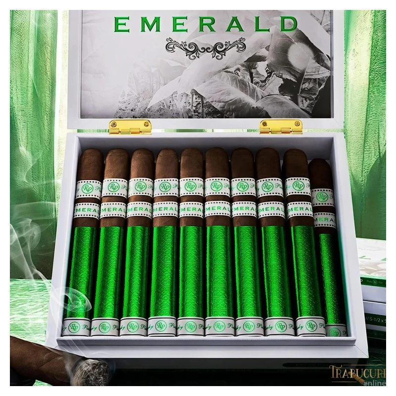 Trabuc Rocky Patel Emerald Robusto la bucată - imagine 4 cu logo Trabucuri Online