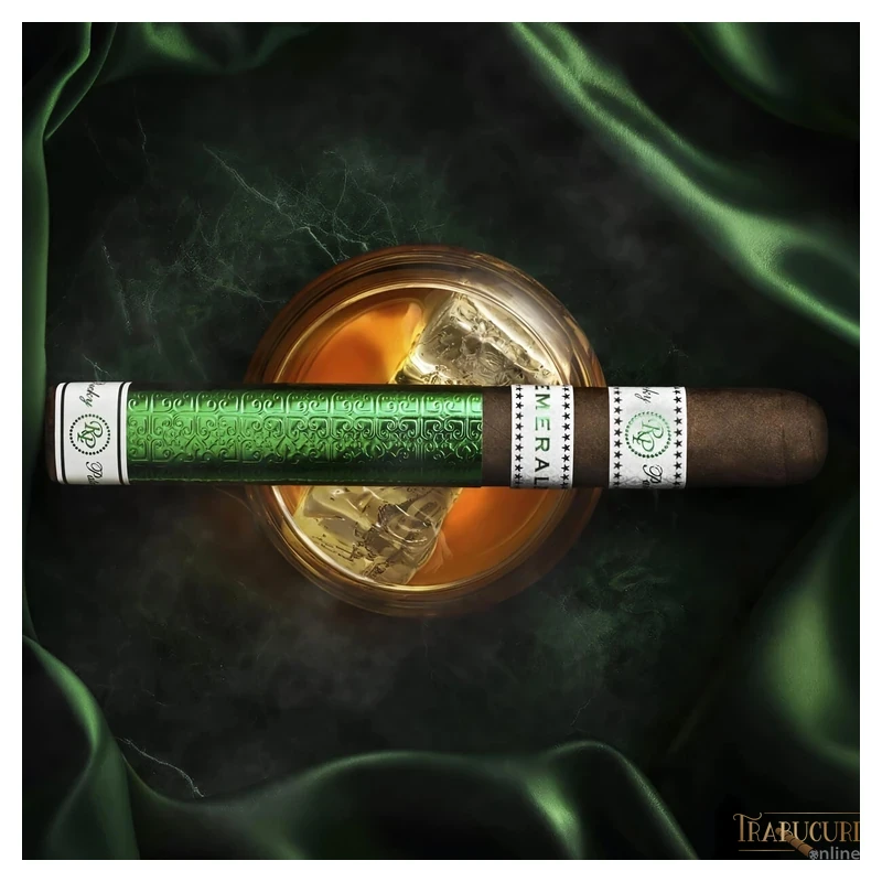 Trabuc Rocky Patel Emerald Robusto la bucată - imagine 6 cu logo Trabucuri Online