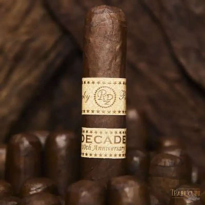Detaliu trabuc Rocky Patel Decade cu tutun de calitate