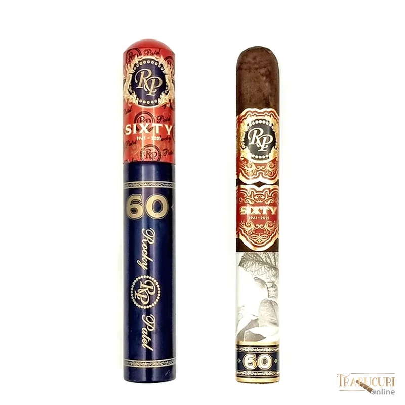 Detaliu tub individual și trabuc Rocky Patel Sixty Toro Tubo