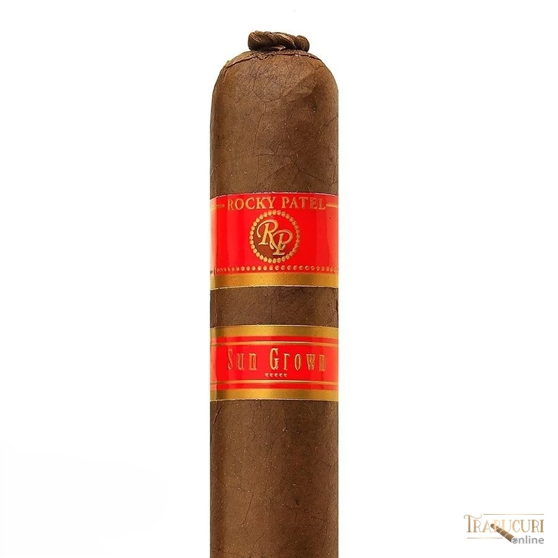 Detaliu inel și construcție trabuc Gordo Rocky Patel Sun Grown Sixty