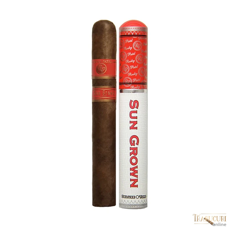 Trabuc Rocky Patel Sun Grown Toro Tubo la bucată - tub individual de aluminiu