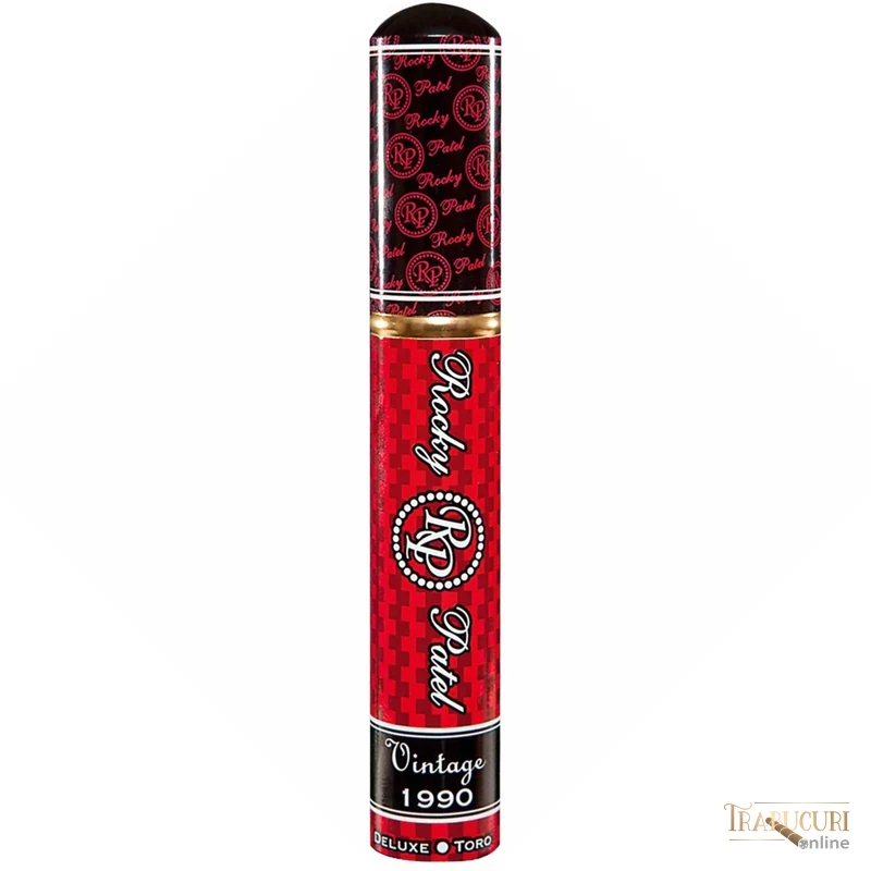 Trabuc Rocky Patel Vintage 1990 Broadleaf Toro Tubo la bucată - tub individual de aluminiu