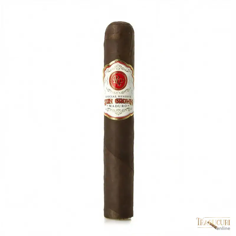 Trabuc Rocky Patel Sun Grown Maduro Sixty la bucată - trabuc individual pe fundal alb